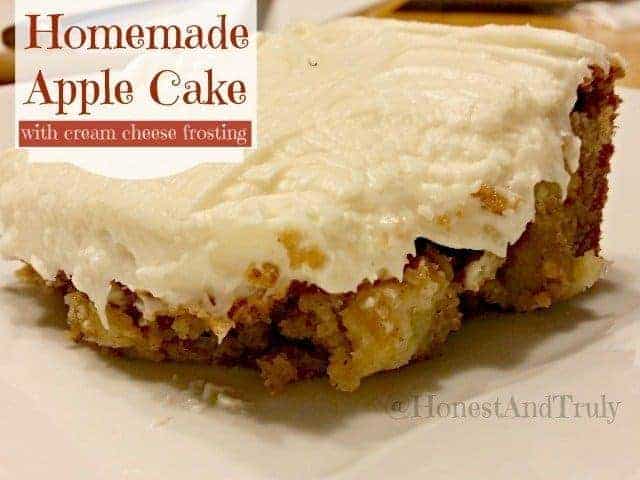 Homemade Apple Cake - Honest And Truly!