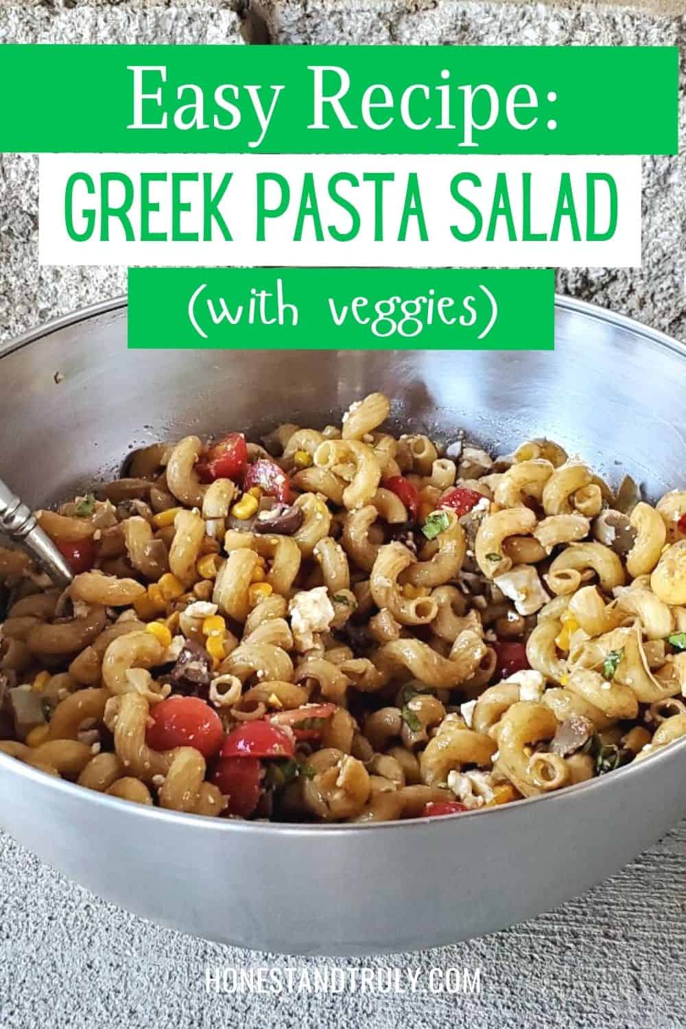 Greek Vegetable Pasta Salad: The BEST Pasta Salad You'll Ever Eat