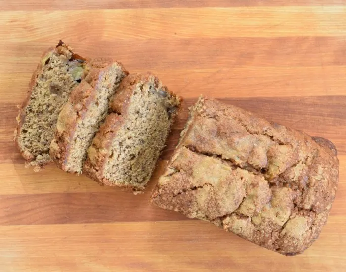 Loaf of brown sugar banana bread