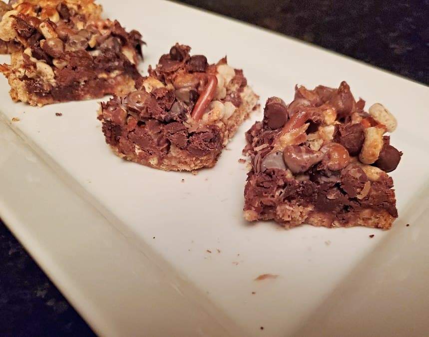 Tray of dulce de leche bars