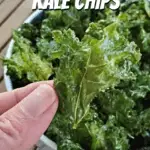 Holding a kale chip