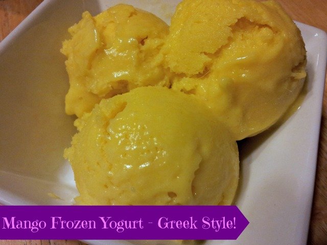 Mango Frozen Greek Yogurt recipe