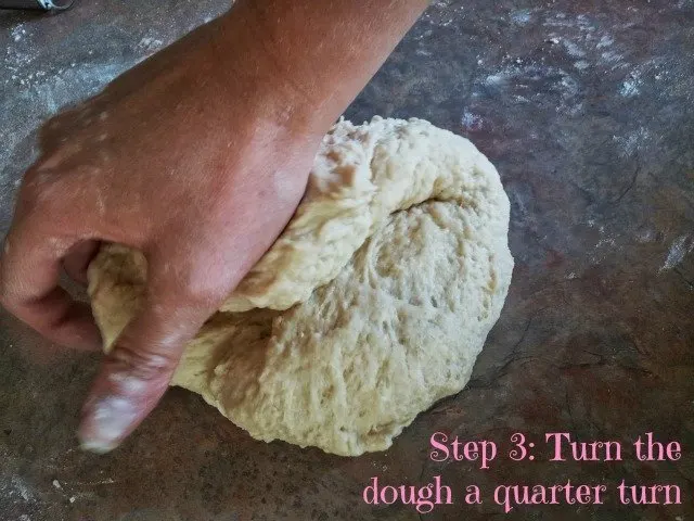 Rotate your dough a quarter turn