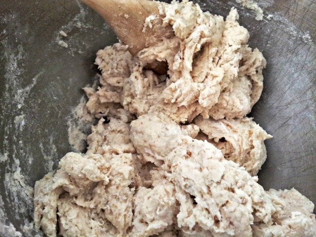 Dough before it is kneaded