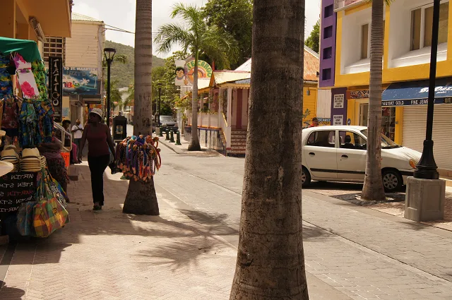 street in downtown St Maarten