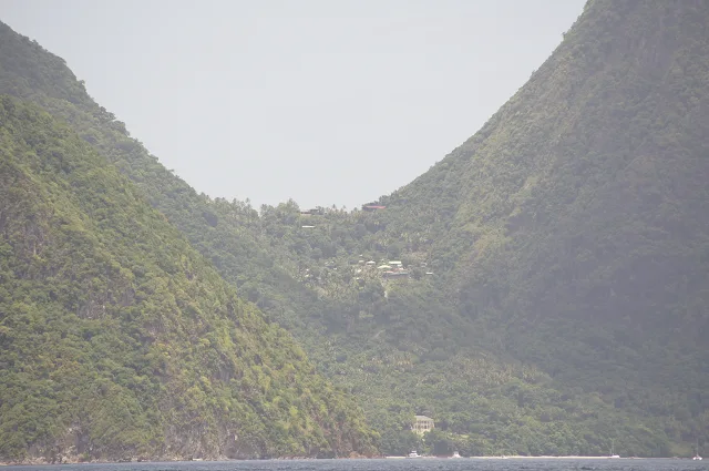 Village between the Pitons in St Lucia
