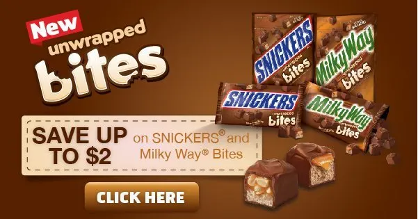 Mars Milky Way Snicker Bites Coupon double value #shop