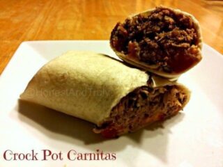 This easy crock pot carnitas recipe is a perfect dish for your Taco Tuesday. You'll love the authentic taste of this Mexican pork in your slow cooker. #carnitas #mexican #crockpot #glutenfree