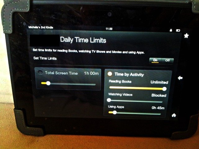 Flexible limits for Kindle Free Time