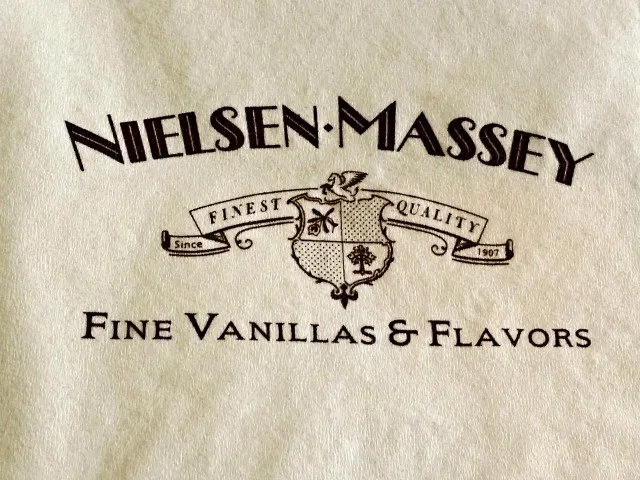 napkin showing neilsen-massey logo