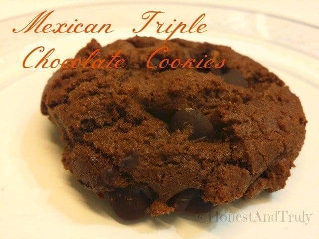 Mexican triple chocolate cookie