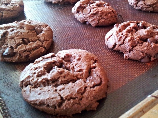 Just baked Mexican triple chocolate cookies