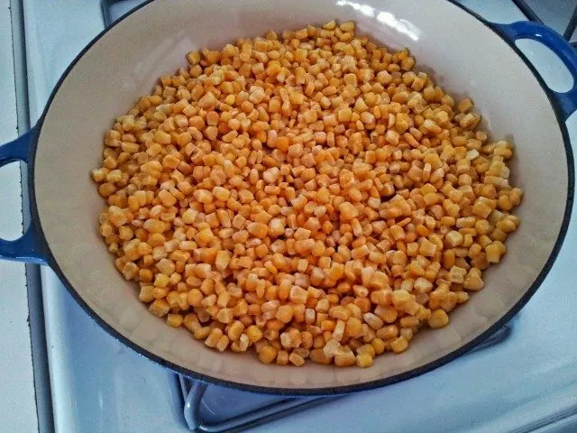 Corn before being cooked for Elote