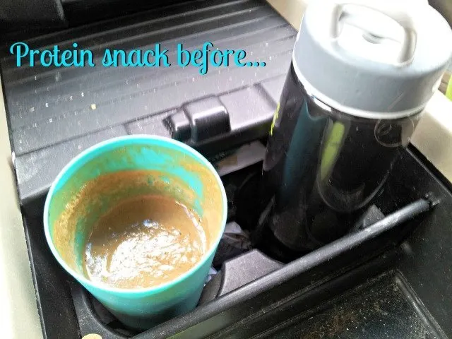 Smoothies in the car are not a good idea