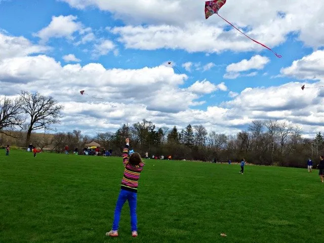 Fly a kite as a fun family activity