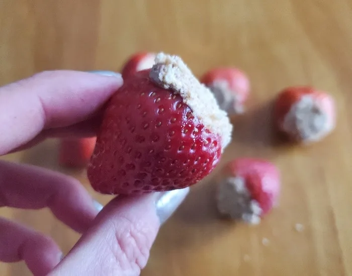 Smores stuffed strawberry