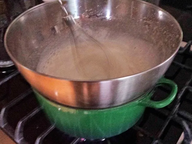 Heat your frosting in a double boiler