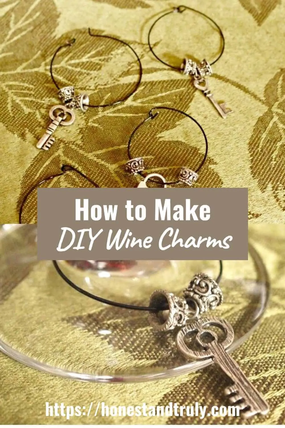 Easy DIY wine charms