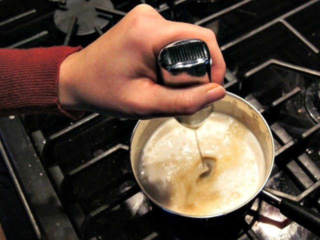 use an Aerolatte to froth your milk at home