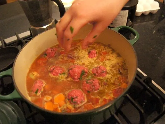 Adding meatballs to meatball soup