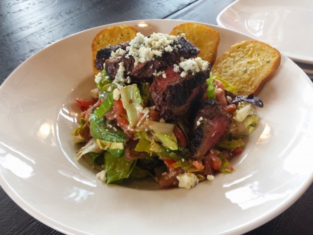 Steak salad at Granite City Brewery