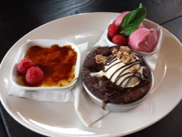 Dessert Trio at Granite City Food and Brewery