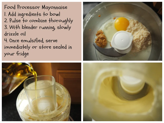 Making mayo with your food processor