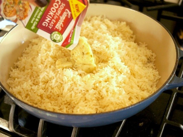Adding Campbell's Soups for Cooking to rice