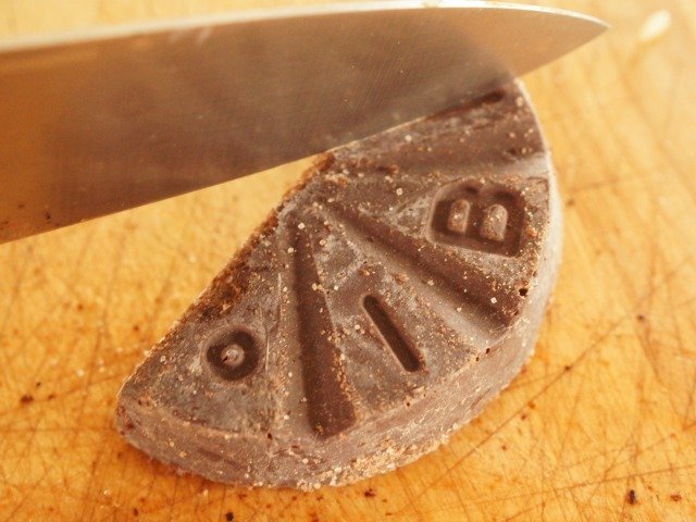 Mexican chocolate disk