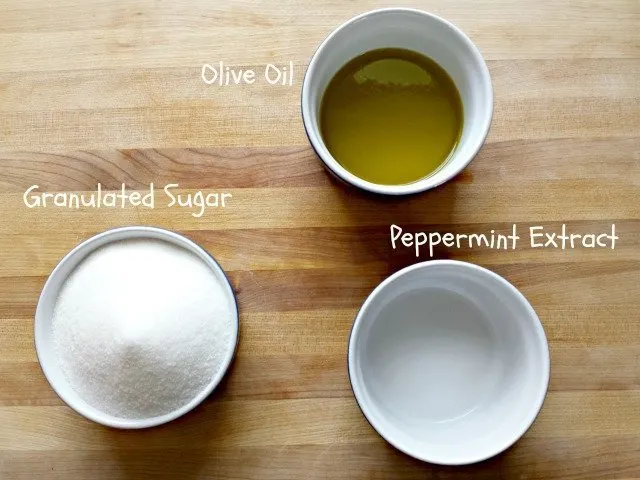 Peppermint sugar scrub ingredients