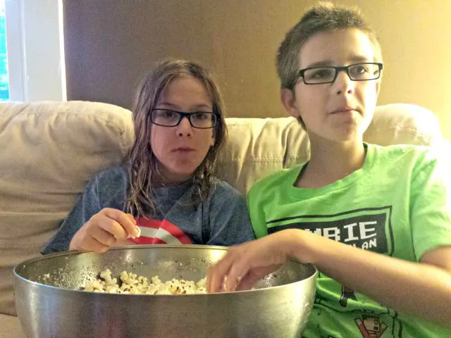 Make a big bowl of popcorn