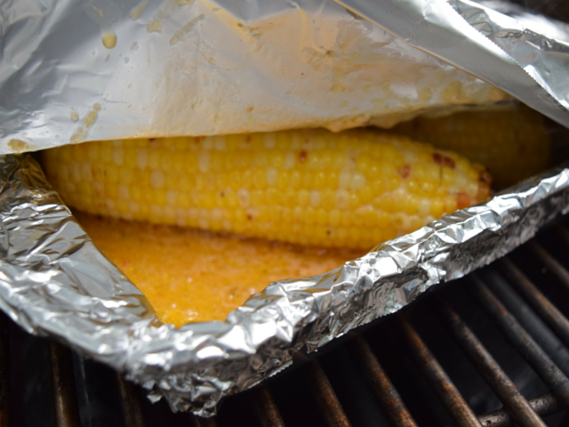 Gorgeous grilled chipotle corn