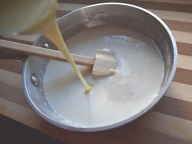 Add sweetened condensed milk