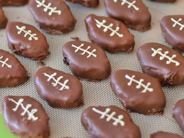 Decorated football OREO cookie balls