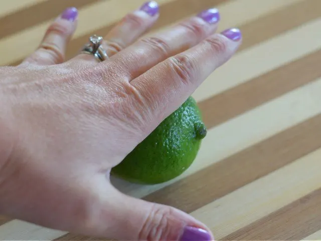 Roll your lime to release juices