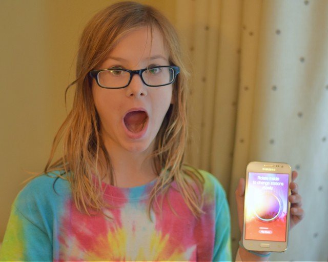 Shock and joy of a new cell phone