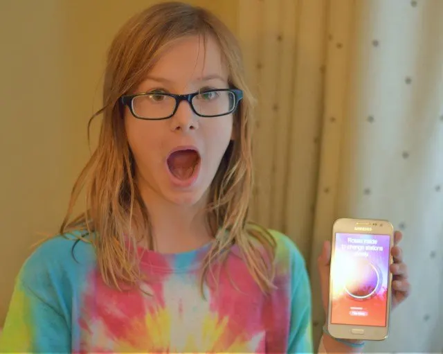 Shock and joy of a new cell phone