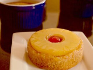 Individual pineapple upside down cakes