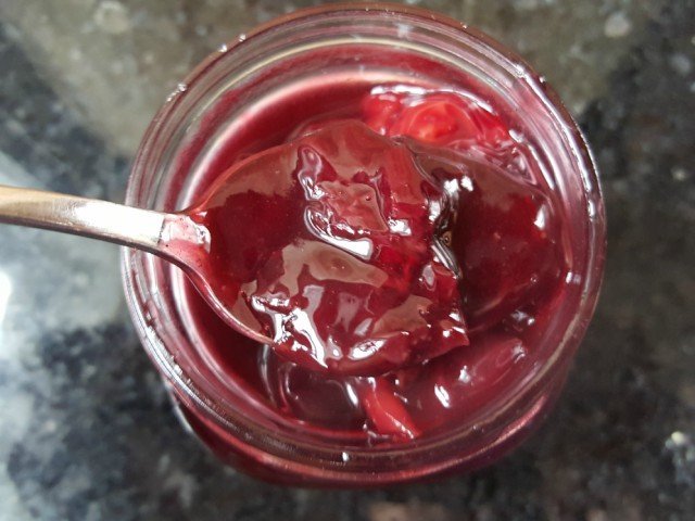 Homemade cherry syrup