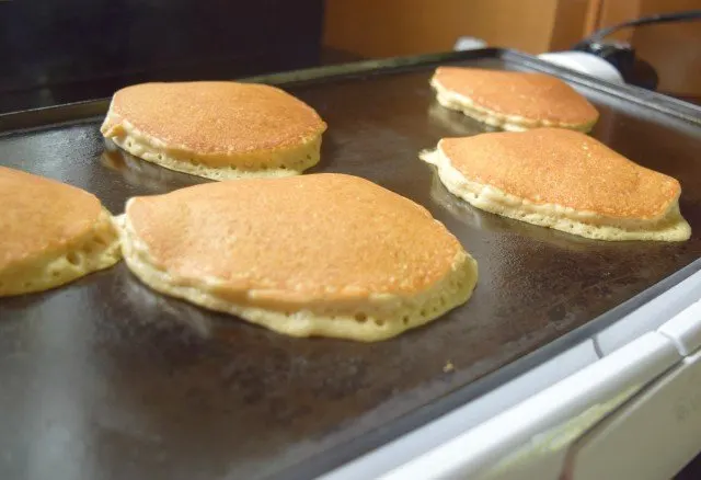 Cook oatmeal pancakes slowly and thoroughly