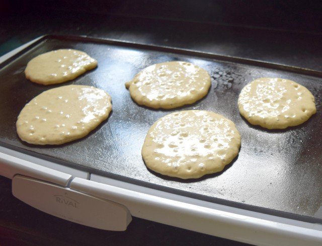 Let oatmeal pancakes cook thoroughly
