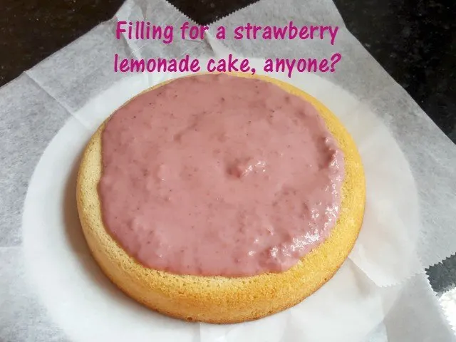Use strawberry curd as a filling for strawberry lemonade cake