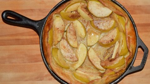 Easy Skillet Pineapple Apple Pancake