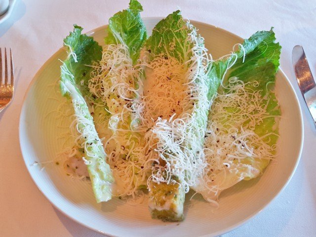 Caesar Salad at the Carnival Cruise Steakhouse Dinner