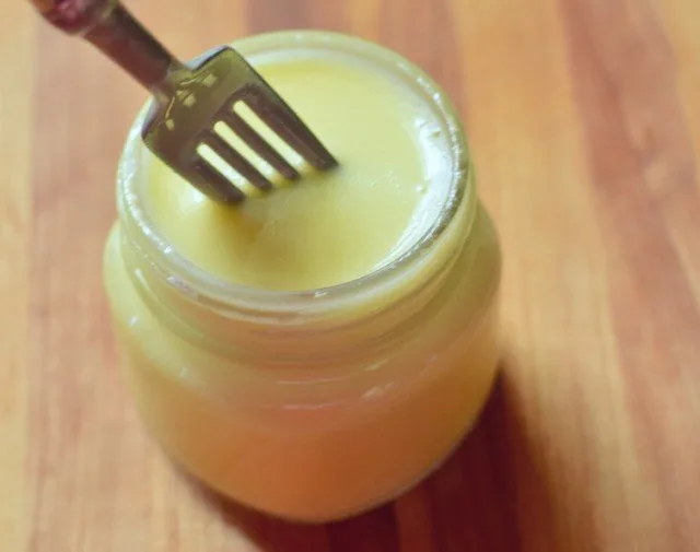 Stir in powders with a fork to make homemade deodorant