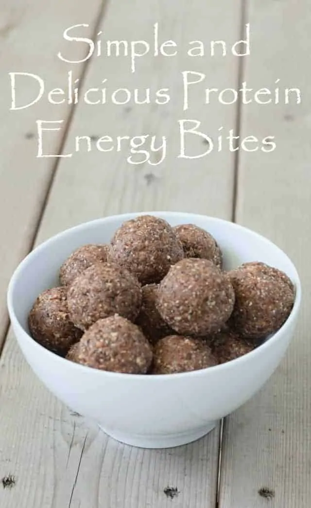 Enjoy breakfast to go with easy delicious protein energy bites recipe ready in minutes. Packed with nutrients and easy to make, you'll have breakfast ready in minutes. Enjoy them as a snack, too!