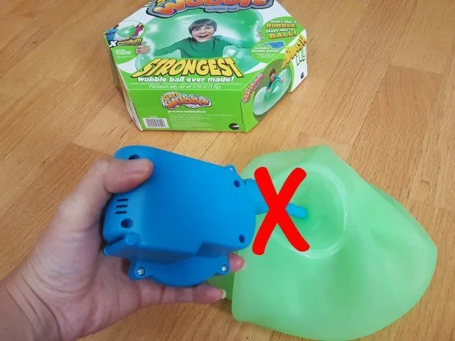 Why won't my Super Wubble ball inflate fully