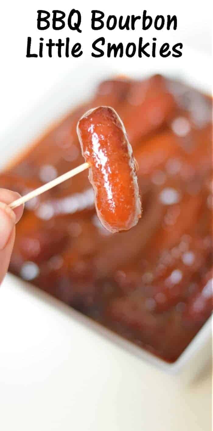 Bourbon BBQ Little Smokies recipe for an easy stovetop recipe