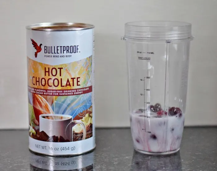 Bulletproof drinking chocolate for morning smoothies