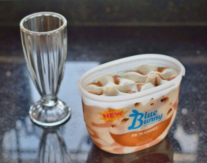 PB n Cones Blue Bunny Ice Cream for PBnJ Parfaits